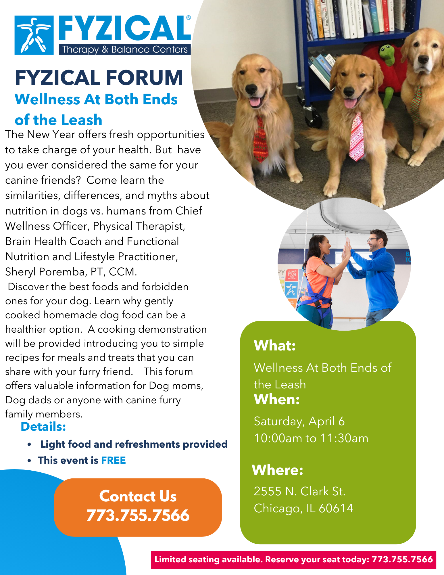 FYZICAL Forum- Lincoln Park "Wellness At Both Ends of the Leash"